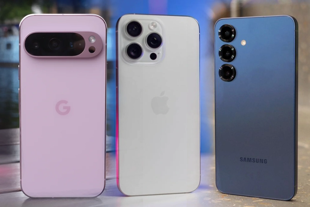 iPhone 16 Pro Max, Samsung Galaxy S25 Ultra, và Pixel 9 Pro XL sự lựa chọn đa dạng.